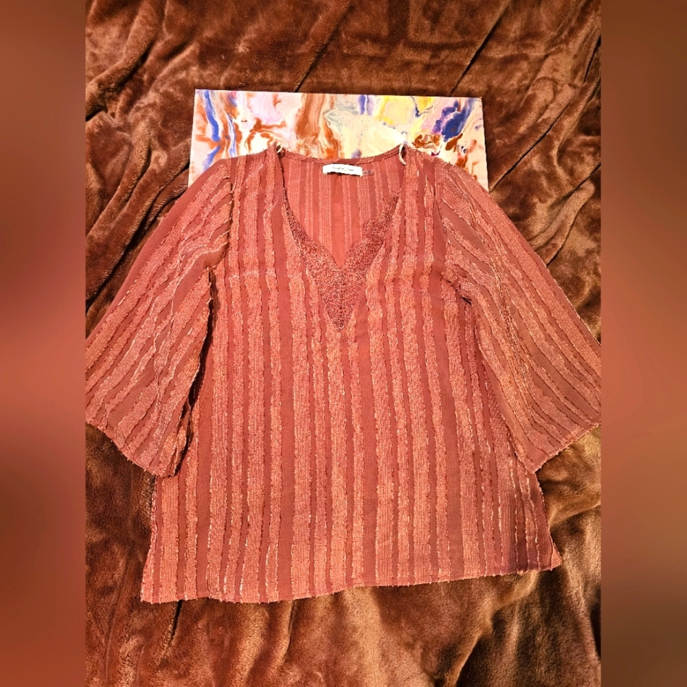 Elegant Women's Rose Colored Top
